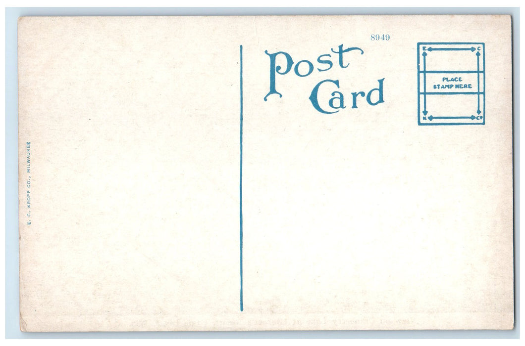 c1920 Cranberry Lake Everett's Resort Cottage Eagle River Wisconsin WI Postcard