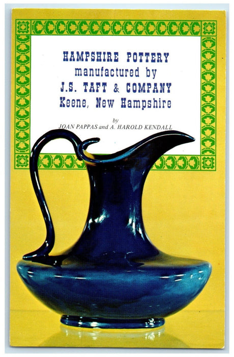 c1950's Hampshire Pottery JS Taft & Company View Keene New Hampshire NH Postcard