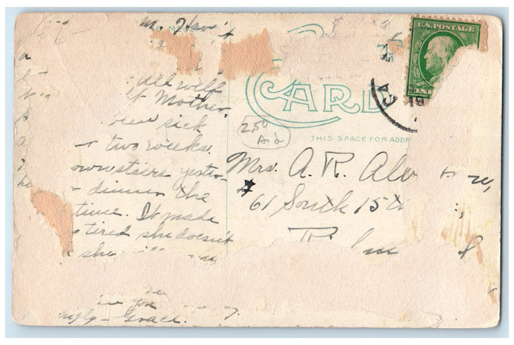 c1910's Murray Theater Building Street Dirt Road Richmond Indiana IN Postcard
