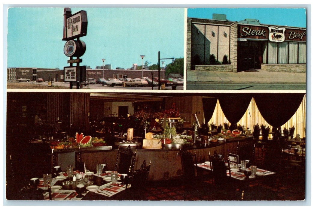 1983 The Arena Fine Beef Restaurant Houston Texas TX Posted Signage Postcard