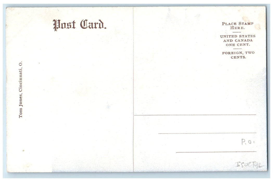 c1920's Post Office Building Horse Buggy Dirt Road Quincy Illinois IL Postcard