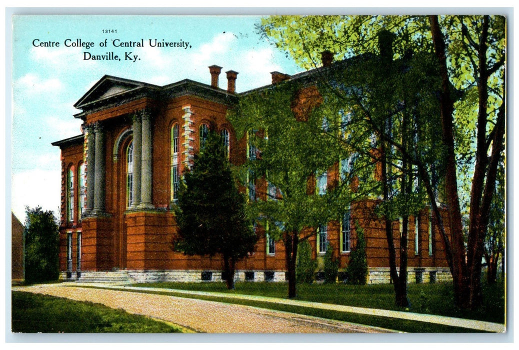 c1940s Centre College Of Central University Scene Danville Kentucky KY Postcard