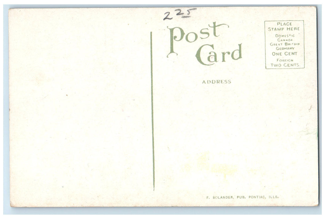 c1910's Post Office Multiview Buildings Interior Pontiac Illinois IL Postcard