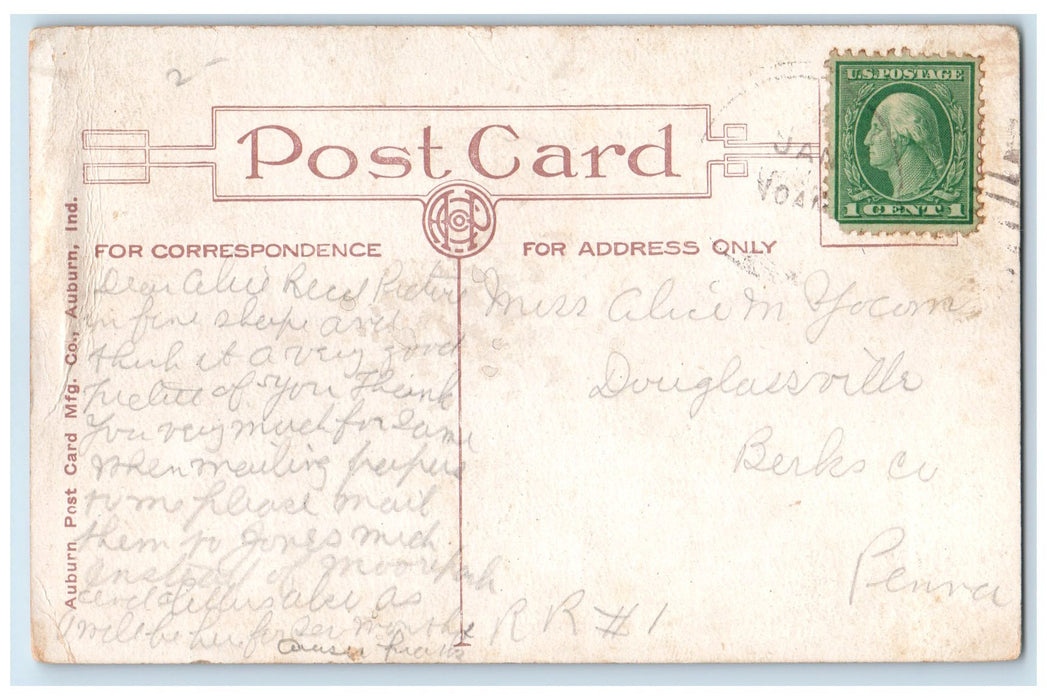 c1920's Old Hotel & Post Office Building Entrance Foley Springs Oregon Postcard