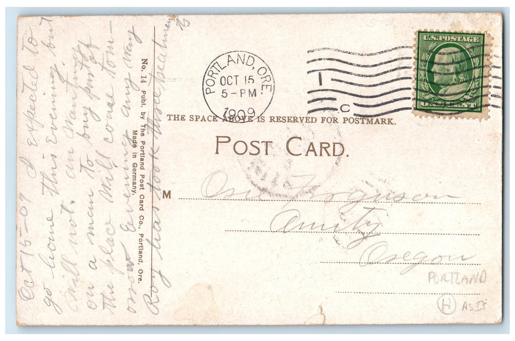 c1910s Sixth Street Buildings And Shops Scene Portland Oregon OR Posted Postcard