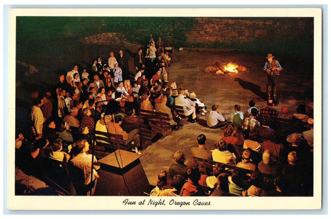 c1960's Fun At Night Oregon Caves National Monument Portland Oregon OR Postcard