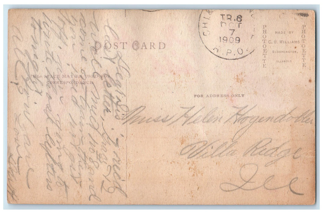 1909 Baybliss Field SIU Houses Carbondale Illinois IL Unposted Vintage Postcard
