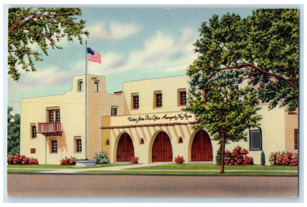 c1940's Alamogordo Federal Building Exterior Alamogordo New Mexico NM Postcard