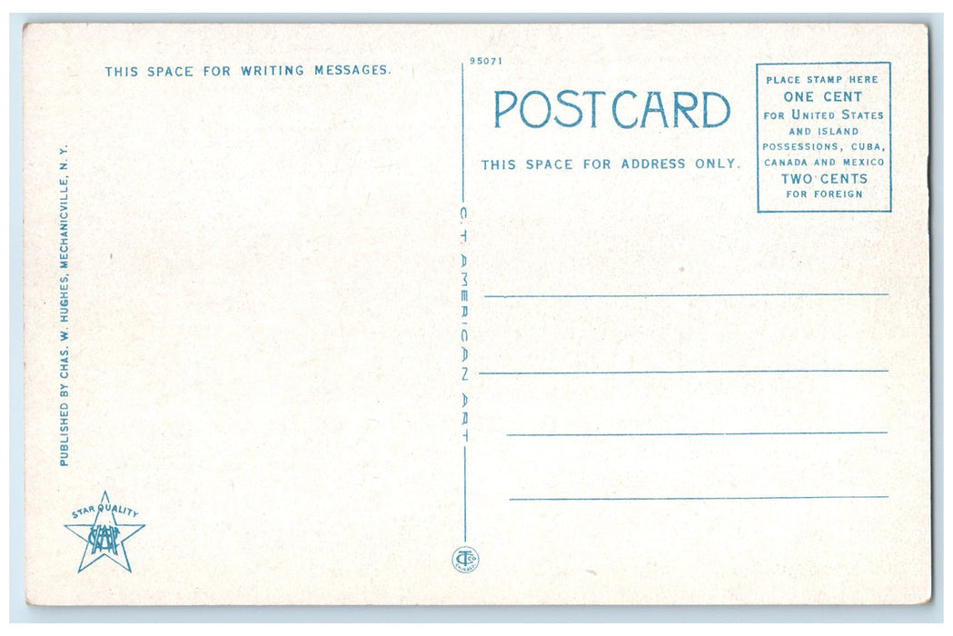 c1940's The G. & J. Railroad Station Exterior Greenwich New York NY Postcard