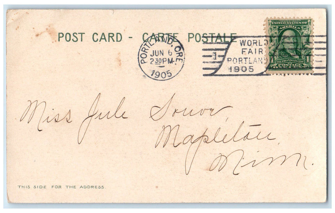 1905 Meier And Frank Company Buildings Exterior View Portland Oregon OR Postcard