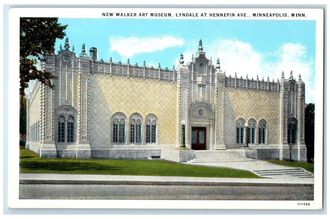 c1920 Walker Art Museum Lyndale At Hennepin Ave. Minneapolis Minnesota Postcard