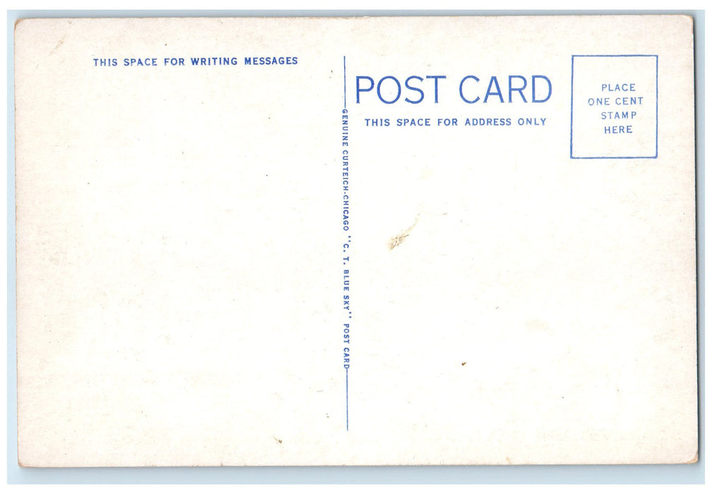 c1940's United States Post Office Exterior Roadside Waverly Iowa IA Postcard
