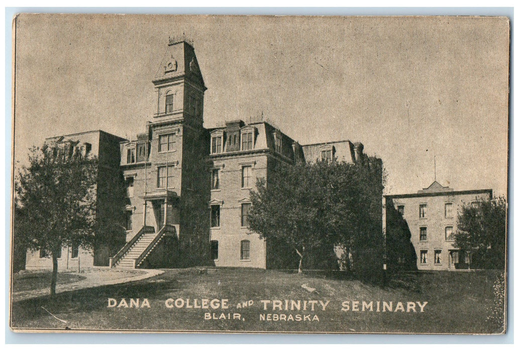 c1910's Dana College And Trinity Seminary Exterior Blair Nebraska NE Postcard