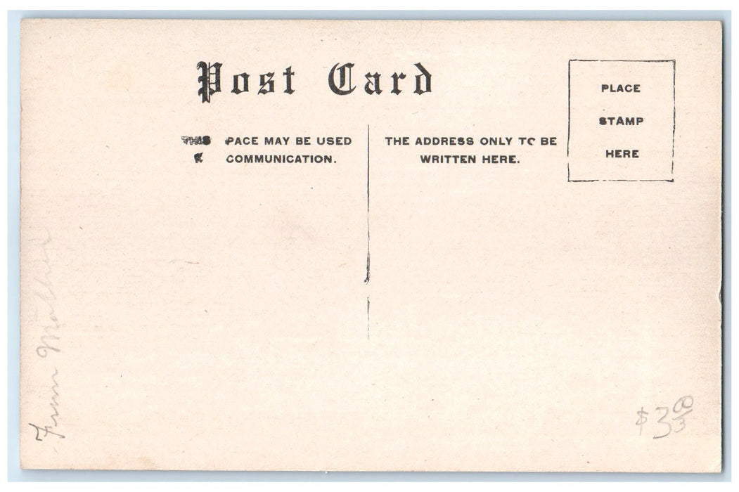 c1920 Eight St. & Third Ave Dirt Road Building South Fargo North Dakota Postcard