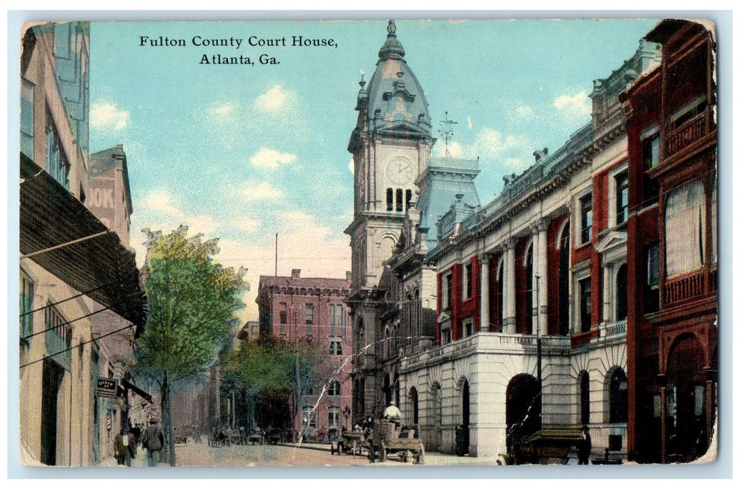 c1920's Fulton County Court House Georgia Atlanta Georgia GA Buildings Postcard