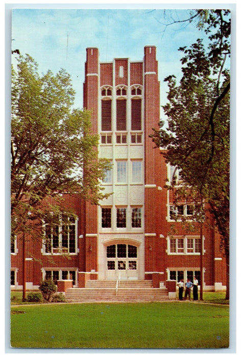 c1950 Chester Fritz Library Tower University Of Grand Fork North Dakota Postcard