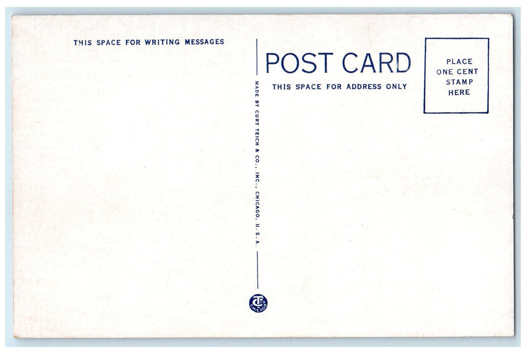 c1940's Mc Arthur Bridge And Port Of Burlington Iowa IA Unposted Train Postcard