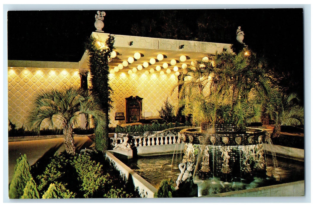 c1950's Baumgardner's Restaurant Entrance Fountain Clearwater Florida Postcard