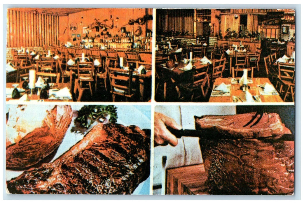1964 Candle Light Inn World Famous Restaurant Dining View Miami Florida Postcard
