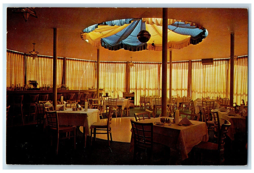 1964 Golden Shores Steak Room & Cocktail Lounge Riviera Beach Florida Postcard