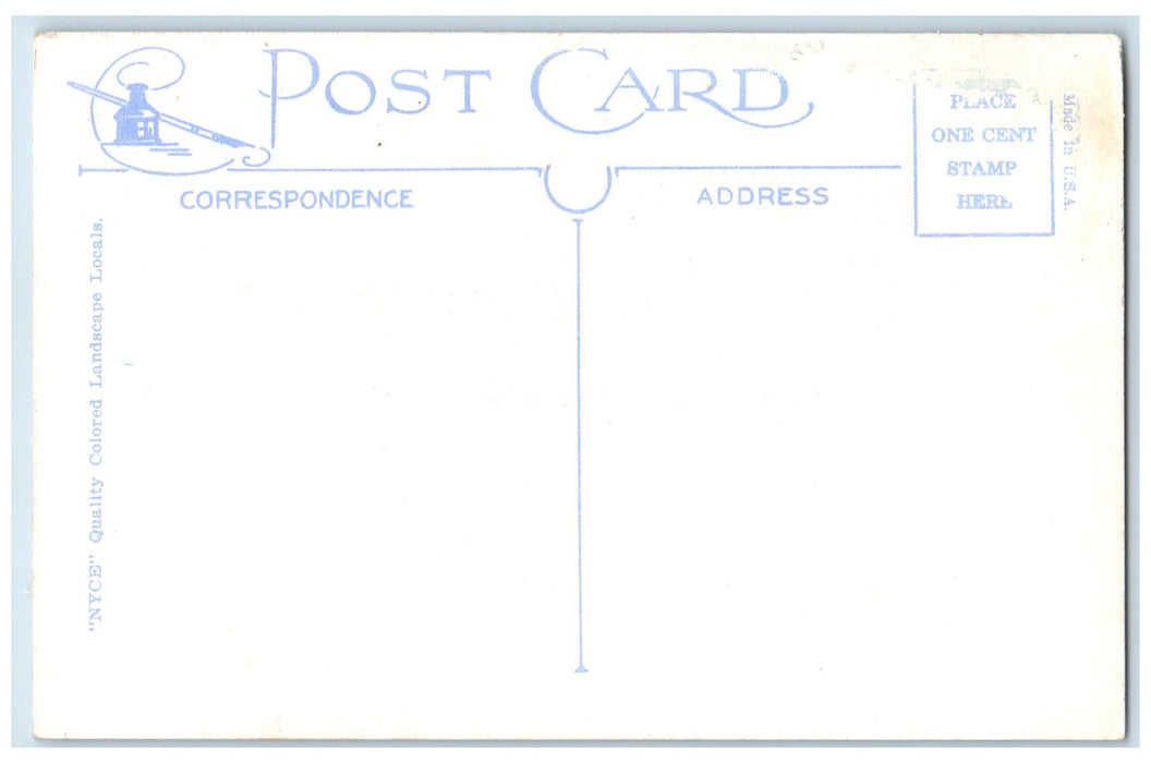 c1920's Greetings From Providence Forge Virginia VA Unposted Moonlight Postcard