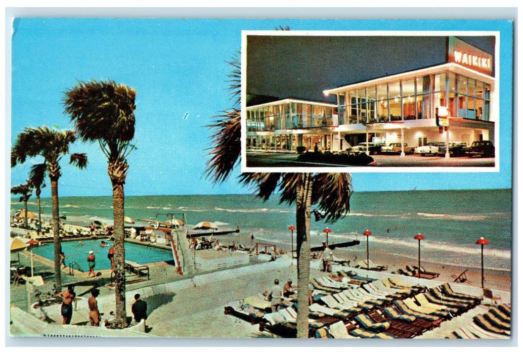 c1950's The Fabulous Waikiki Hotel & Restaurant Miami Beach Florida Postcard