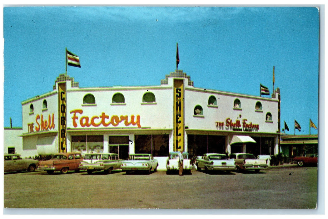 1961 The Shell Factory Exterior Roadside Fort Myers Florida FL Posted Postcard