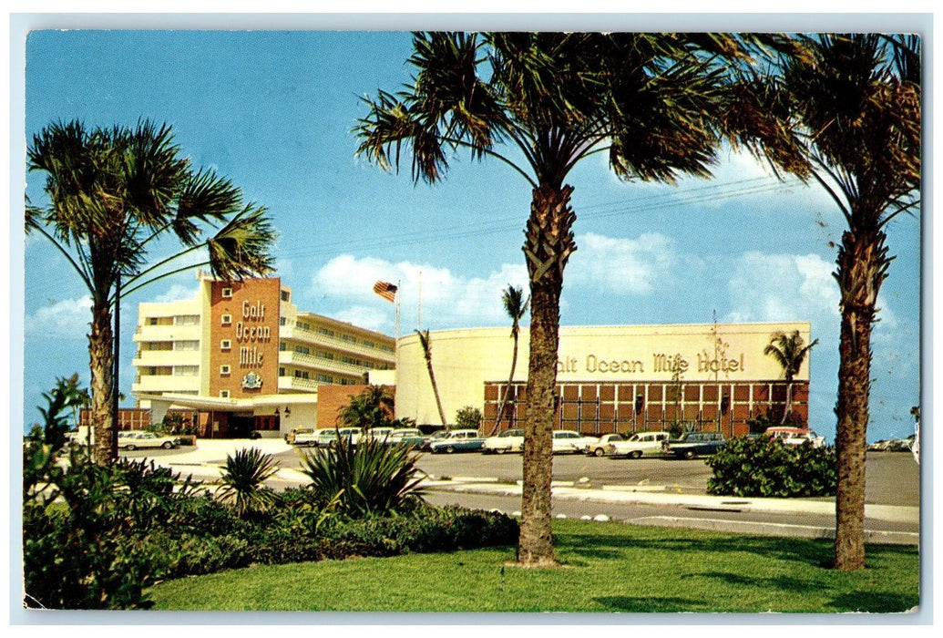 1961 Galt Ocean Mile Hotel & Restaurant Building Ft. Lauderdale Florida Postcard
