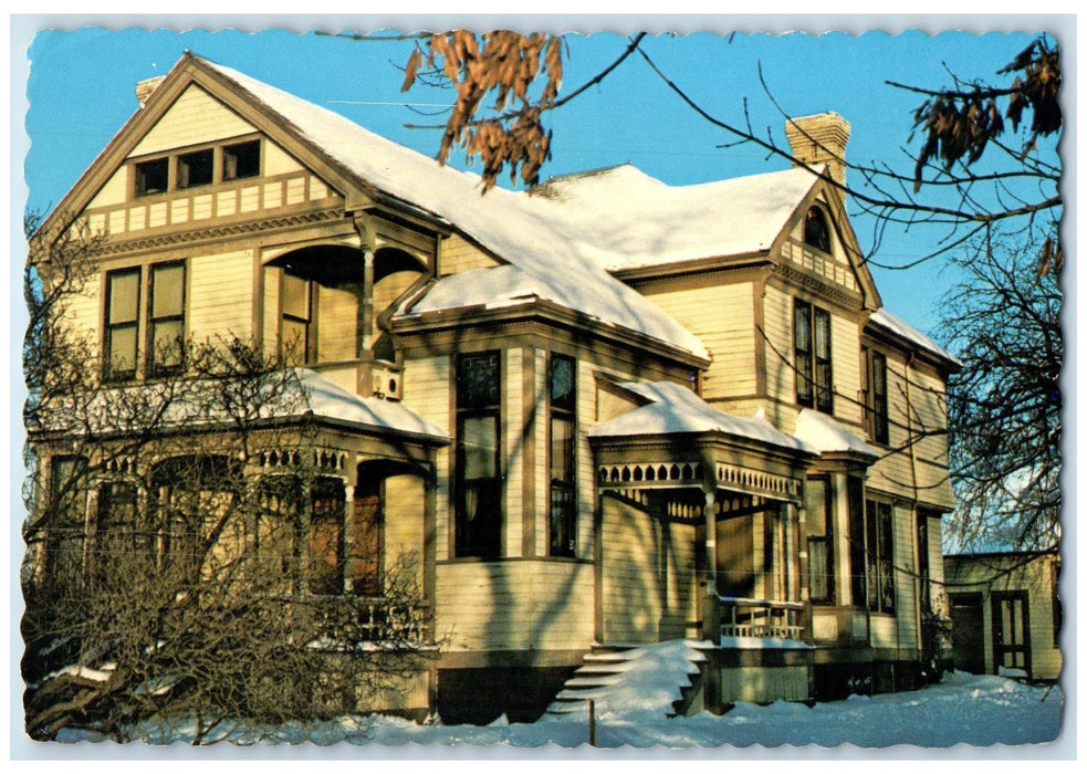 c1960's Solomon G. Comstock Historic House Moorhead Minnesota MN Trees Postcard