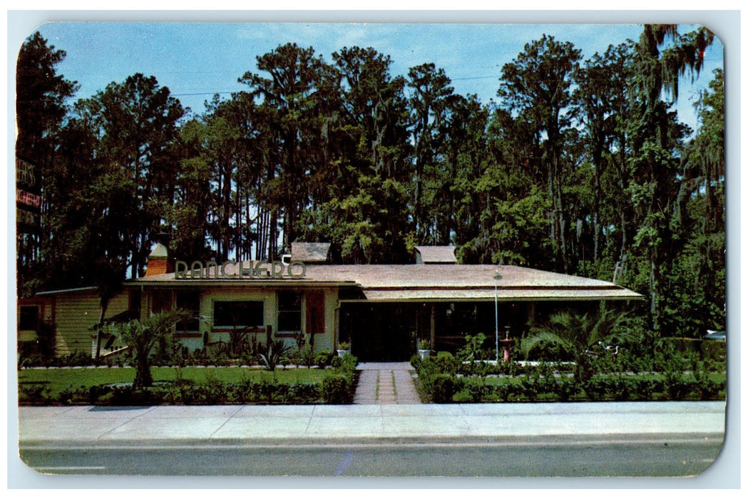 c1960's Adeeb's Ranchero Restaurant Exterior Jacksonville Florida FL Postcard