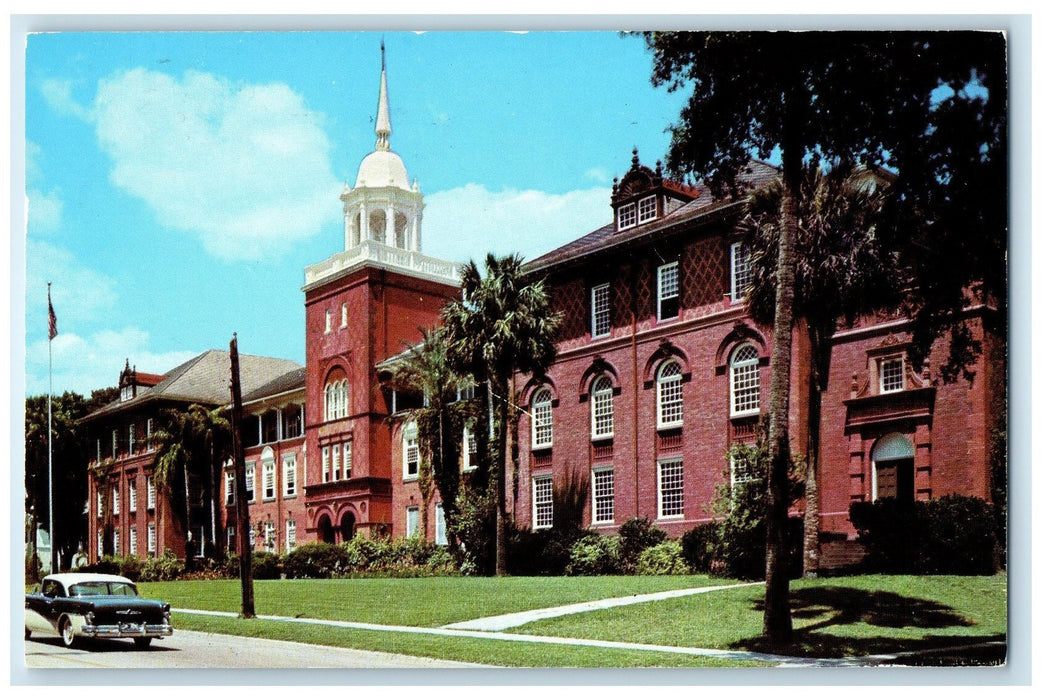 1961 Beautiful Elizabeth Hall John B Stetson University DeLand Florida Postcard