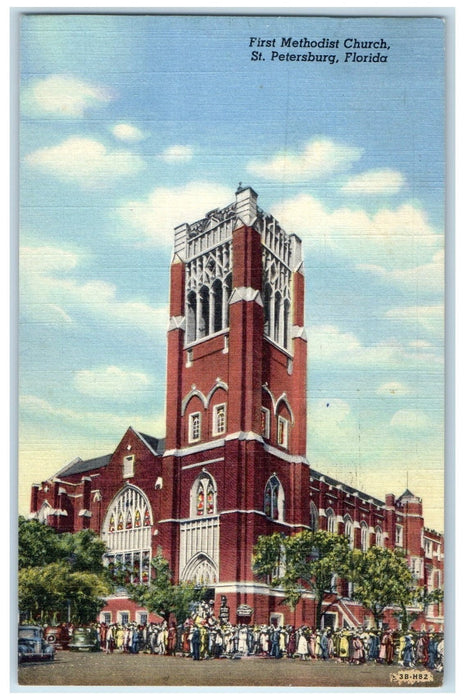 1958 Fralicks Famous Restaurant Building Classic Car Mount Dora Florida Postcard
