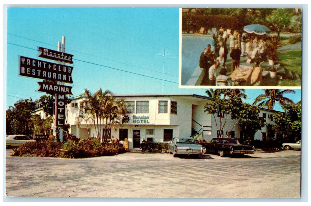 1975 Manatee Marina Resort Inc. Exterior Port Salerno Florida FL Posted Postcard