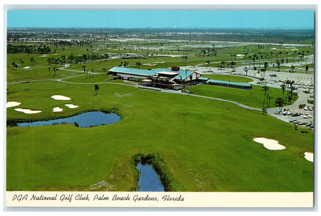 c1950's PGA National Golf Club Field View Palm Beach Gardens Florida FL Postcard