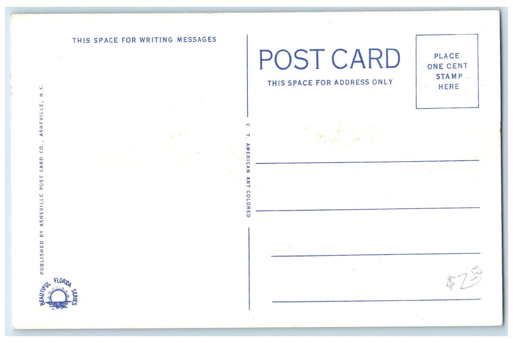c1940's Annie Russell Theatre Rollins College Winter Park Florida FL Postcard