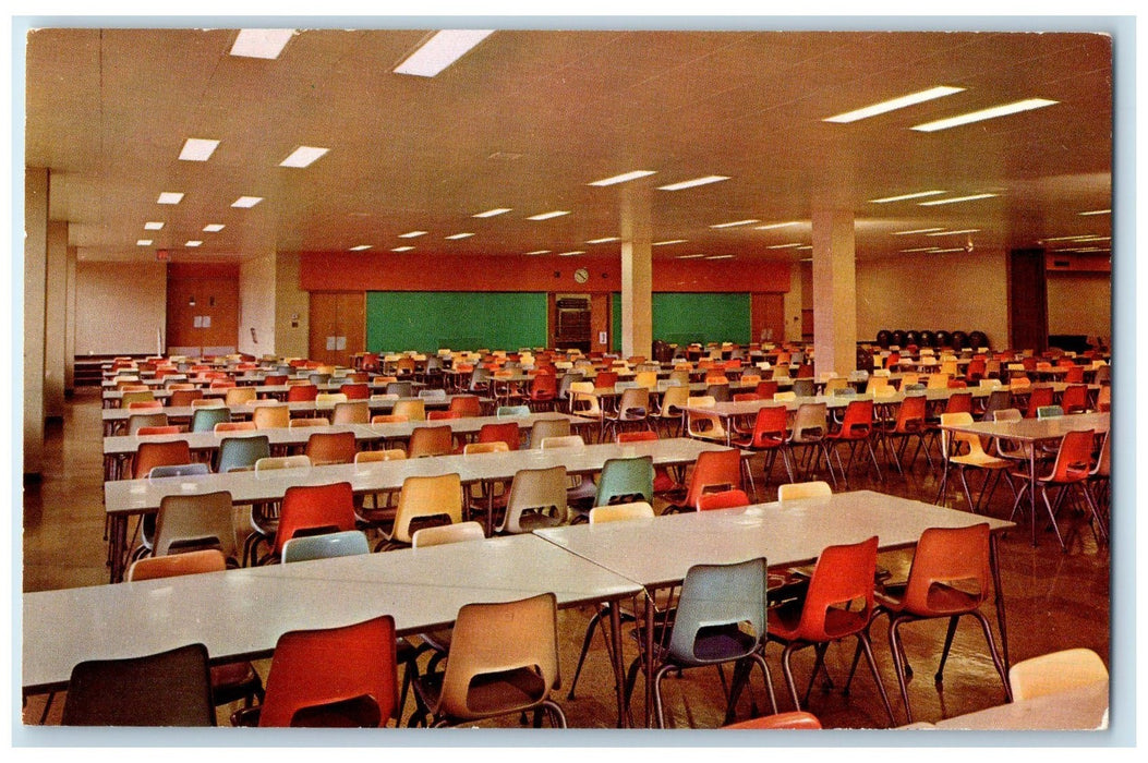 c1960's Wisconsin Lutheran High School Cafeteria Milwaukee Wisconsin WI Postcard
