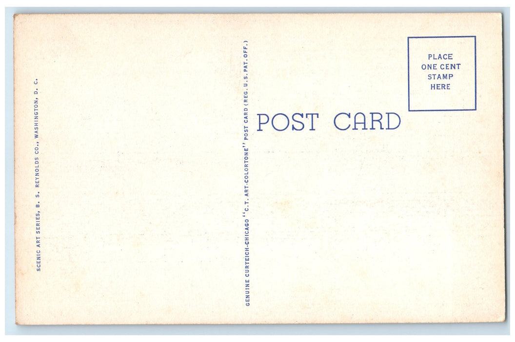 c1940s Terminal Washington National Airport View Washington DC Unposted Postcard
