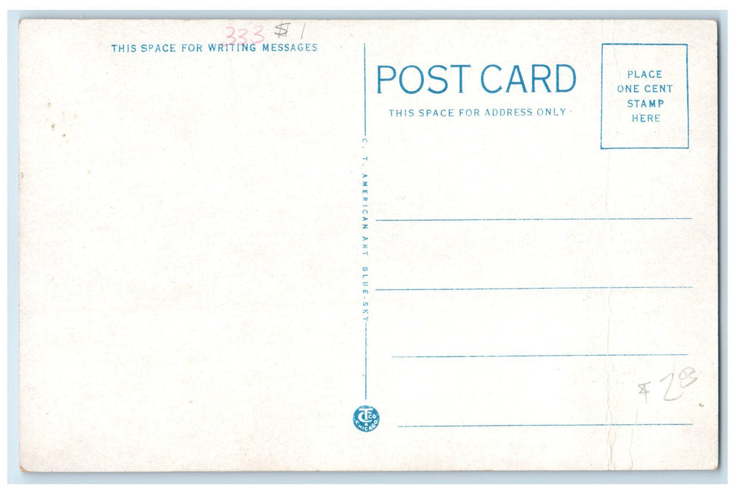 c1940's First Presbyterian Church Exterior Roadside Chanute Kansas KS Postcard