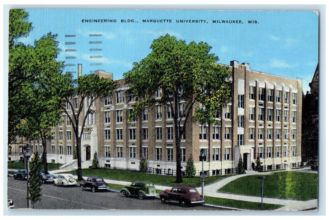 1942 Engineering Bldg. Marquette University Campus Milwaukee Wisconsin Postcard