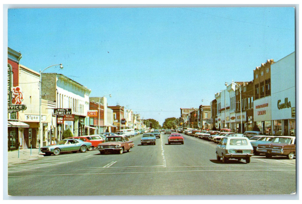 1919 County Seat Of Cloud County Classic Cars Store Concordia Kansas KS Postcard