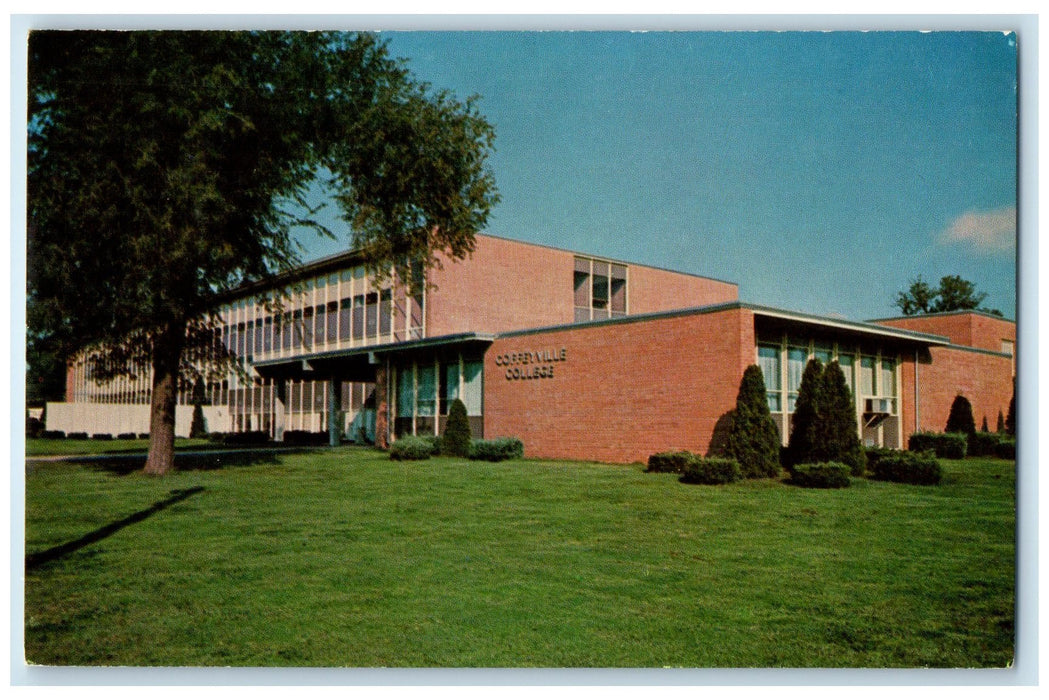 c1950's Coffeyville College Campus Building Ground Coffeyville Kansas Postcard
