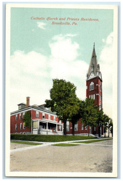c1910's Public And High School Buildings Brookville Pennsylvania PA  Postcard