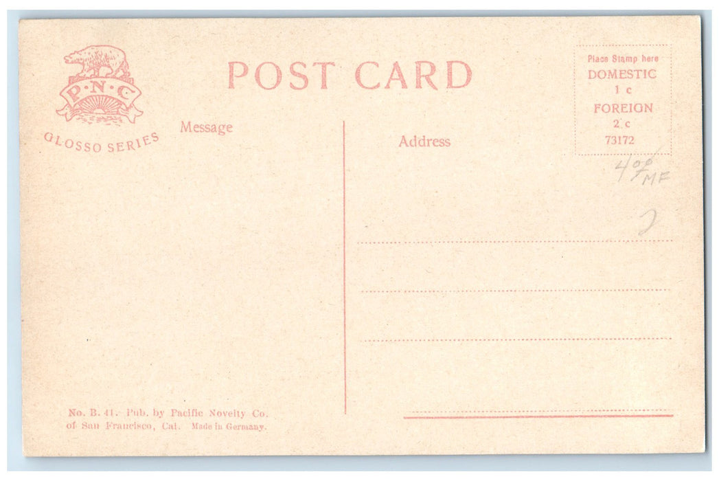 c1910's Greek Theatre Flag University Of California Berkeley California Postcard