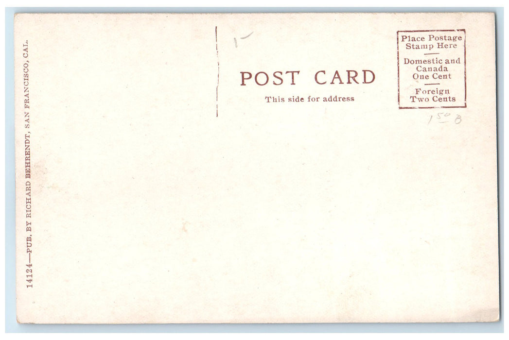c1910 Sather Gate University Of California Campus Berkeley California Postcard