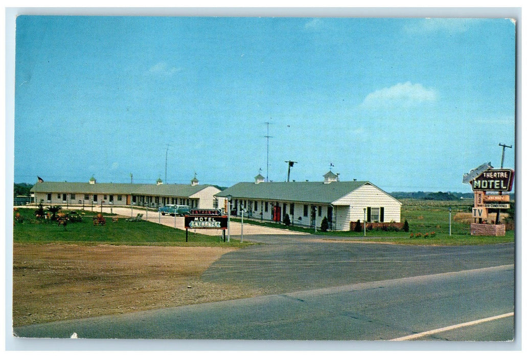 c1960s Theatre Motel And Restaurant Roadside View Westfield New York NY Postcard