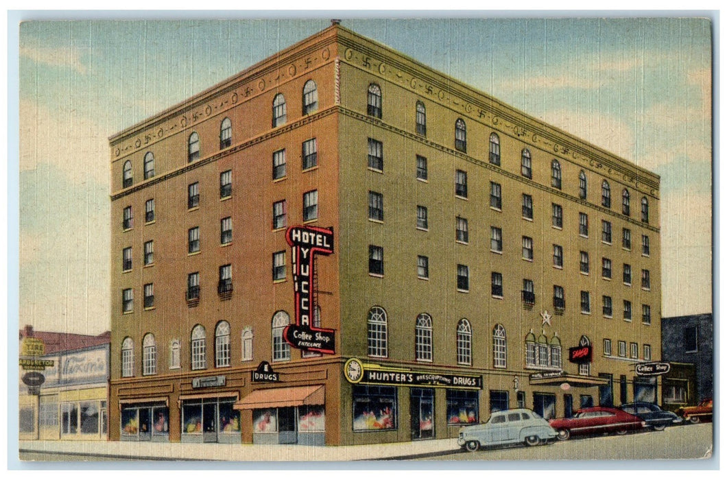 c19640's Hotel Yucca Exterior Roadside Raton New Mexico NM Unposted Postcard