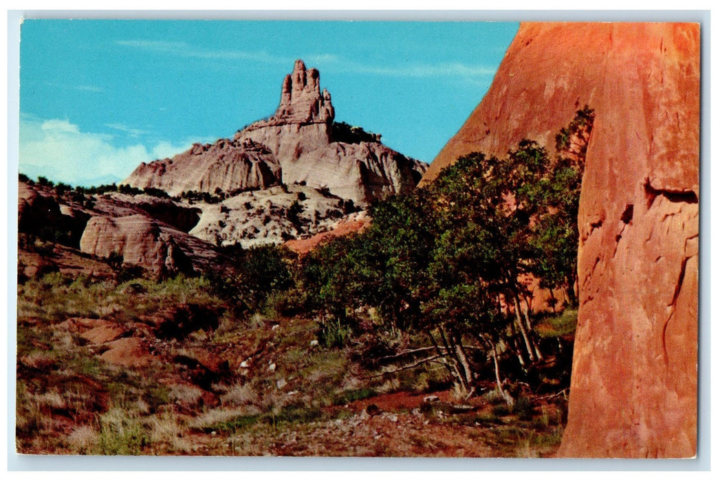 c1960's Navajo Church Rock Huge Formation Gallup New Mexico NM Unposted Postcard