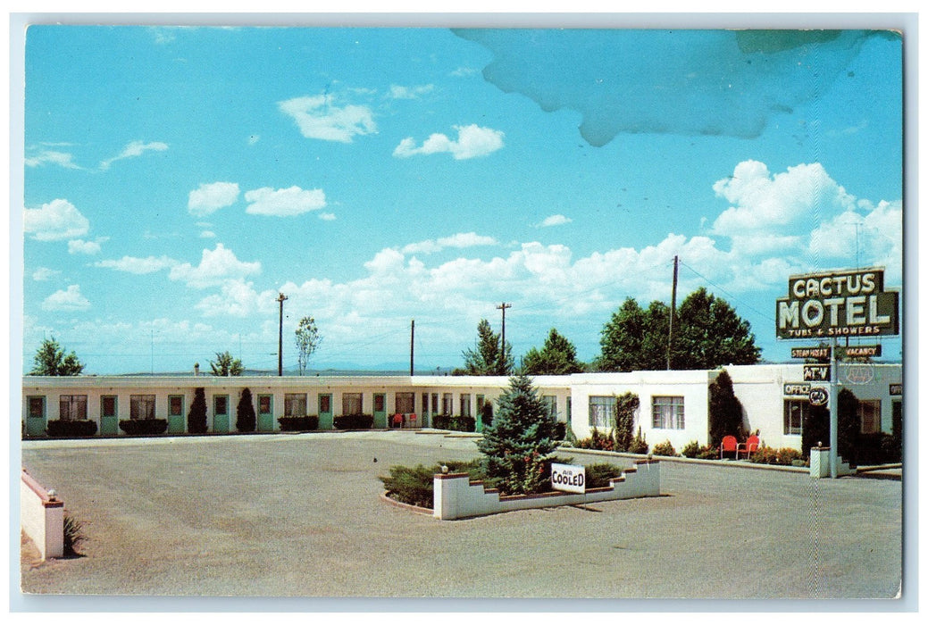 c1960's Cactus Motel Exterior Roadside Moriarty New Mexico NM Unposted Postcard