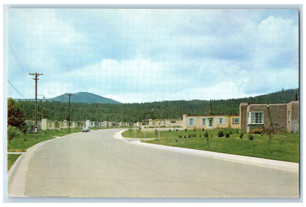 c1960's Residential Street Scene Atomic Research Los Alamos New Mexico Postcard