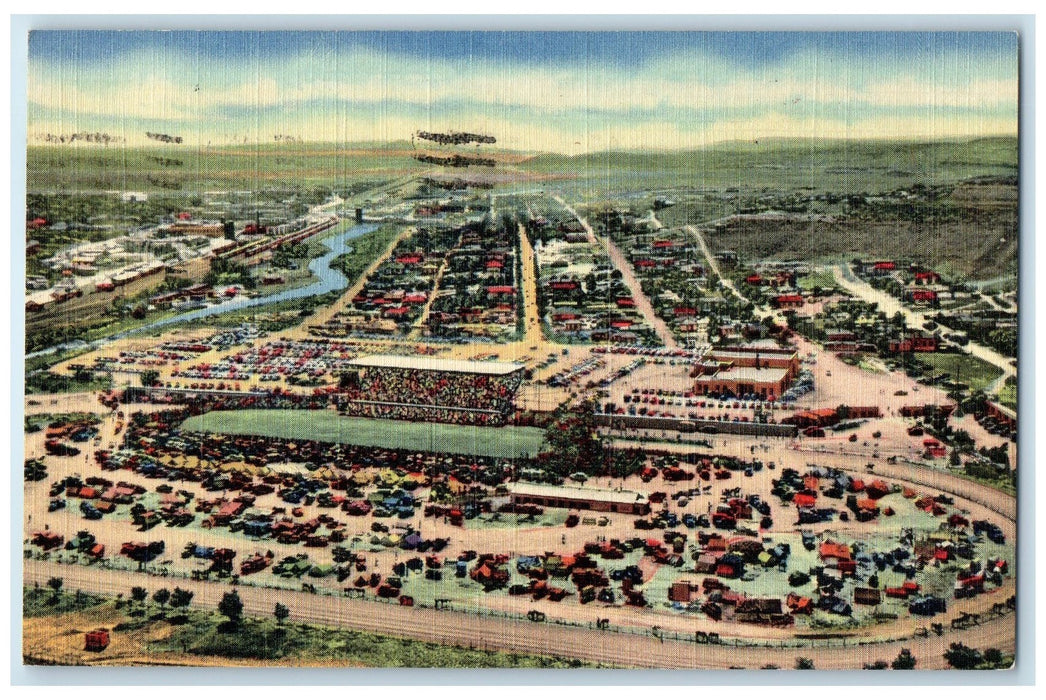 1950 Inter-Tribal Indian Ceremonial Grounds Gallup New Mexico NM Posted Postcard